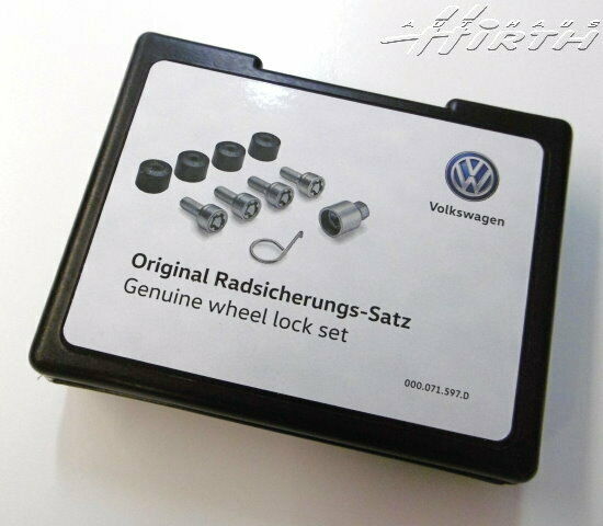 Radsicherungs Satz Diebstahlschutz Radschraube M14x1,5x27 Original VW 000071597D