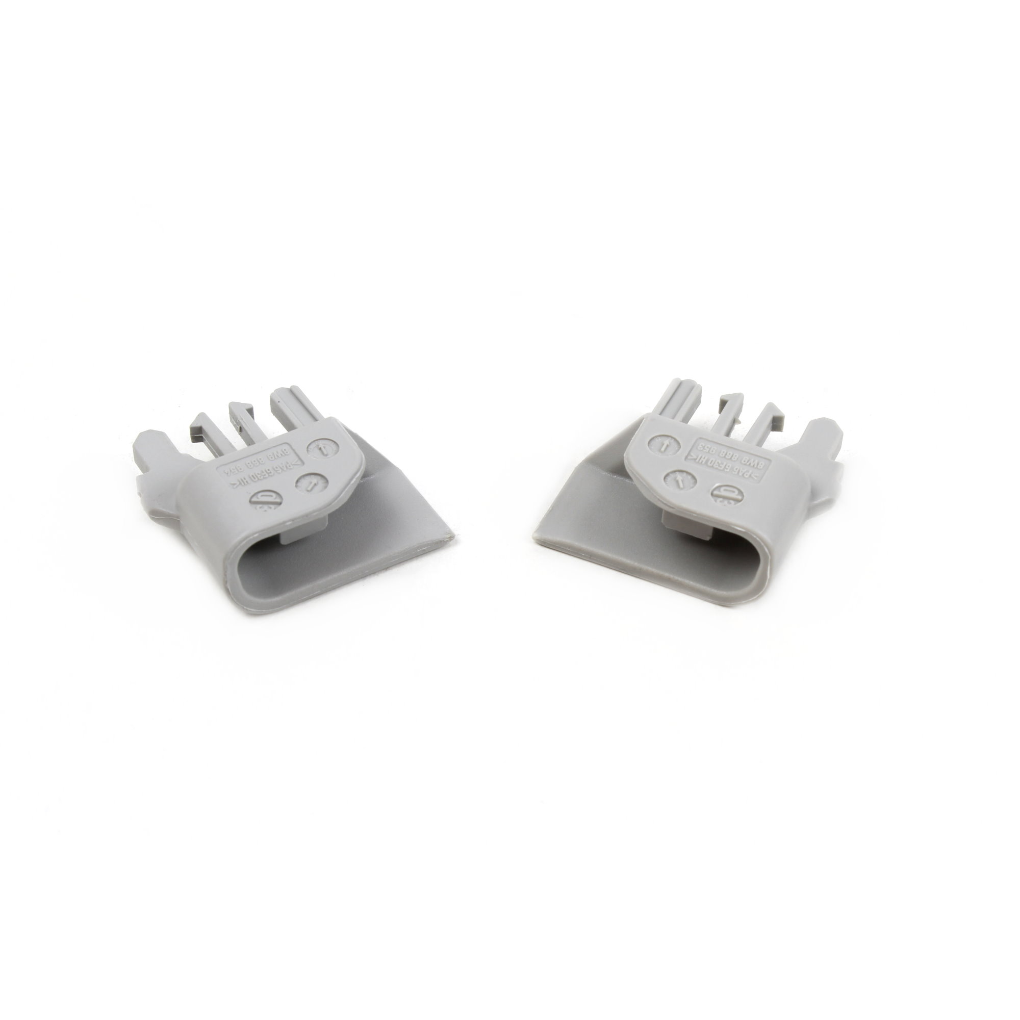 1 Set Mitnehmer für Kofferraum-Rollo li & re kristallsilber