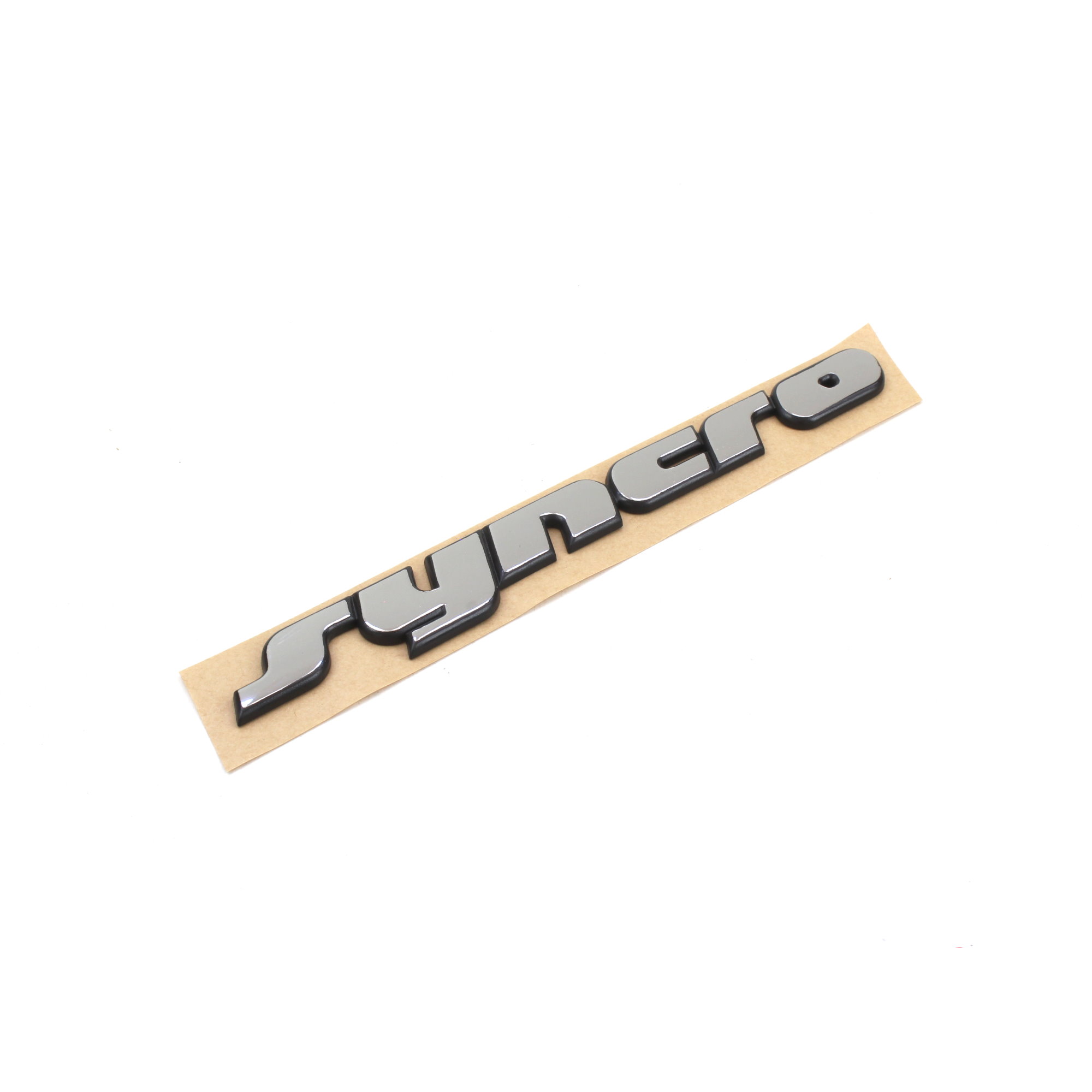 Schriftzug "Syncro" Logo Heckklappe schwarz/chrom