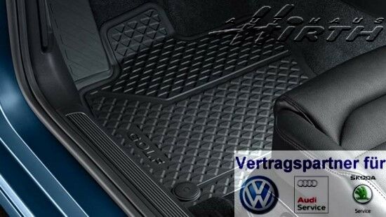 Original Gummimatten Gummi Fußmatten Matten hinten VW Golf 7 5G0061512  82V