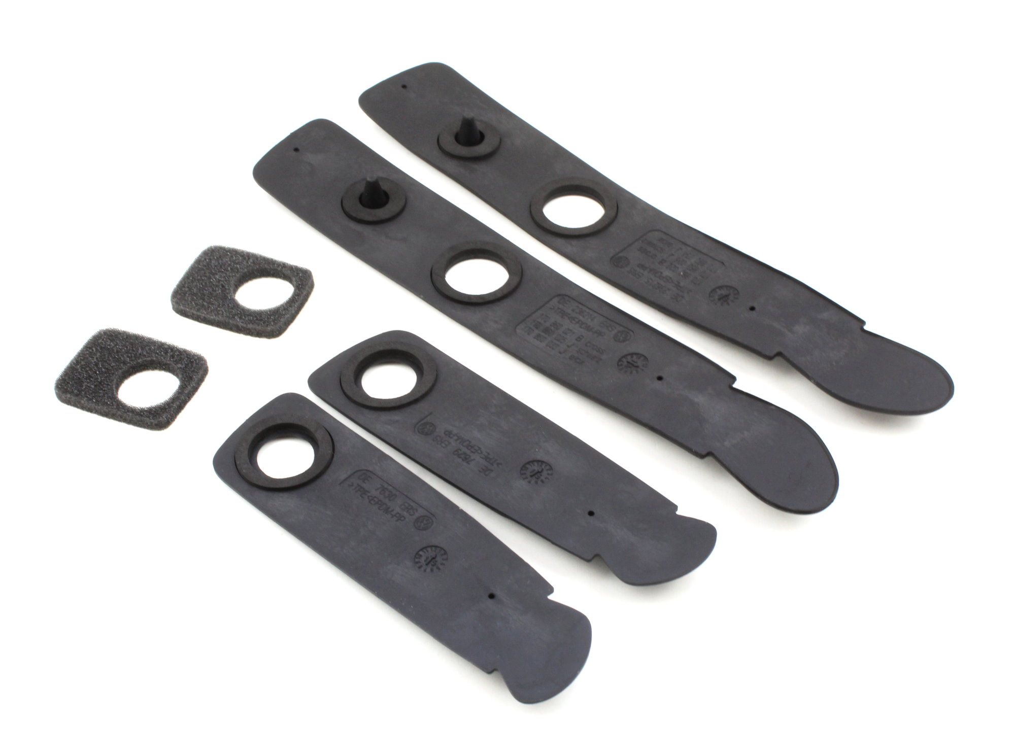 Dichtungssatz für Dachreling links rechts schwarz