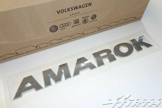 Amarok Logo Schriftzug Emblem silber hinten 28,7x3,3cm Original VW 2H5853687 739