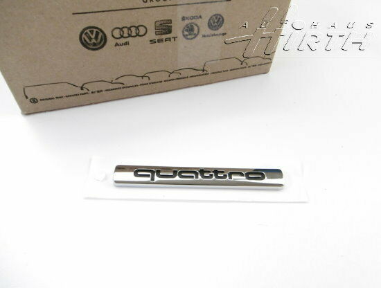 Original Audi Schriftzug Logo Emblem Chrom Heckklappe Quattro 4B0853737D 2ZZ