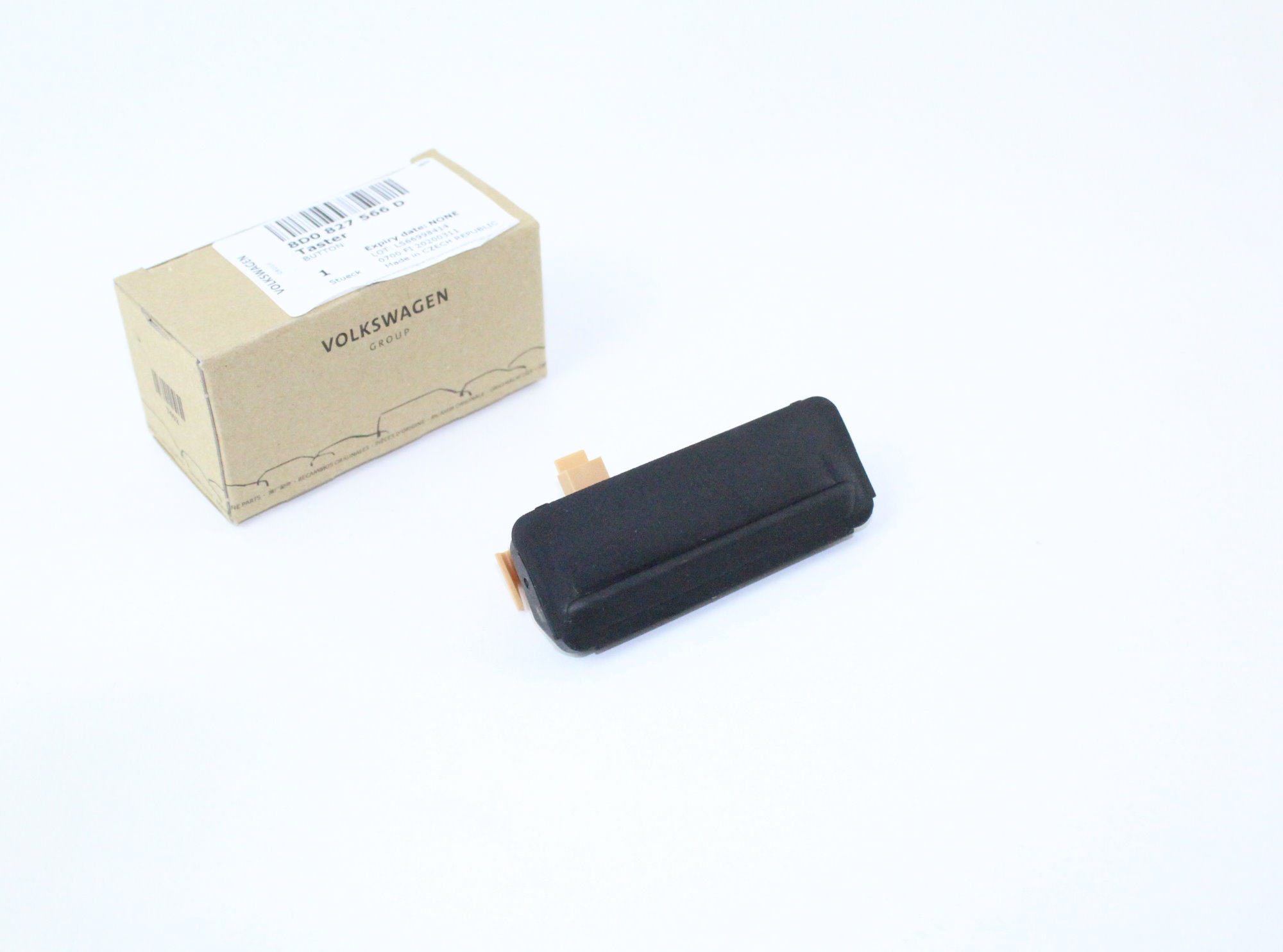 Drucktaster für elektrische Klappenschlossbetätigung rechts