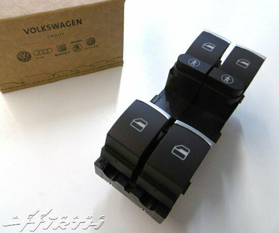 Schalter elektrische Fensterheber Fahrerseite Kindersicherung Original VW Seat 7P6959857