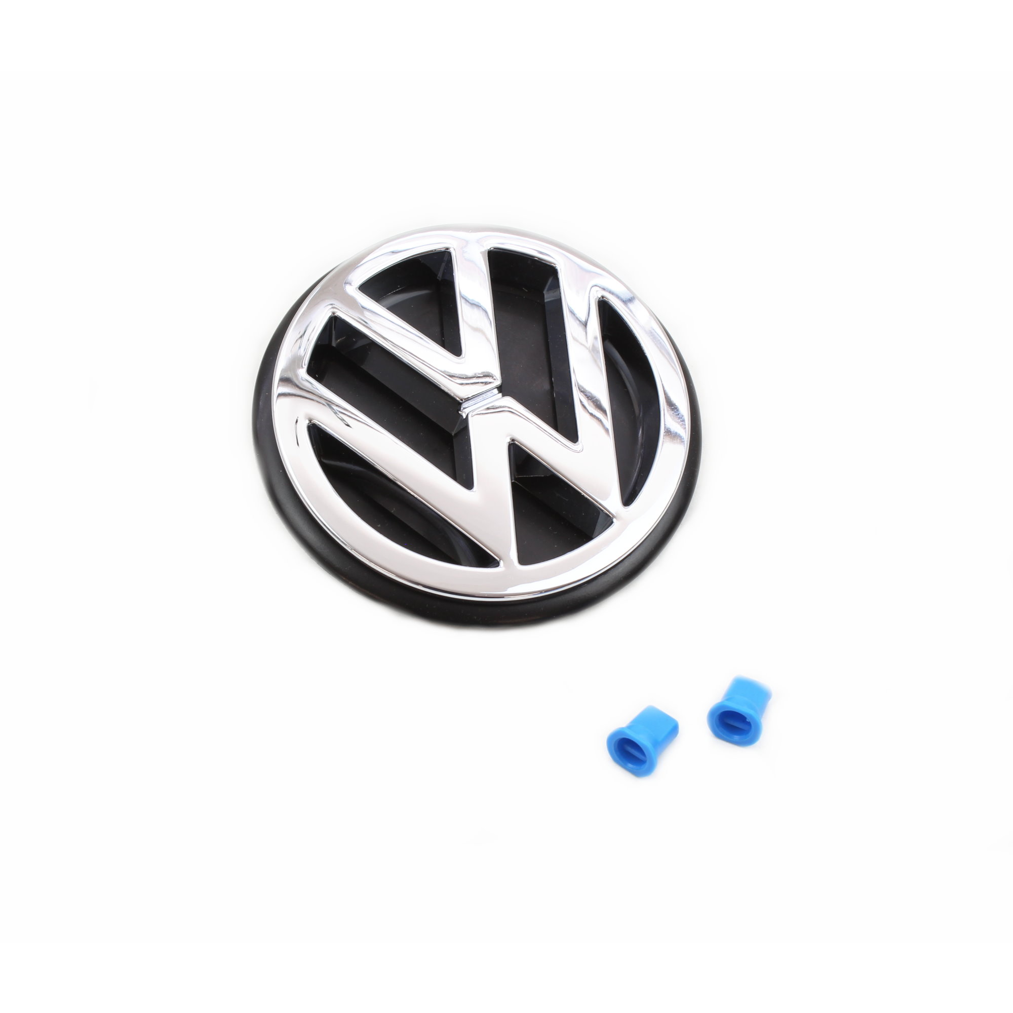 VW-Emblem chrom spezial Heckklappe mit Tüllen 