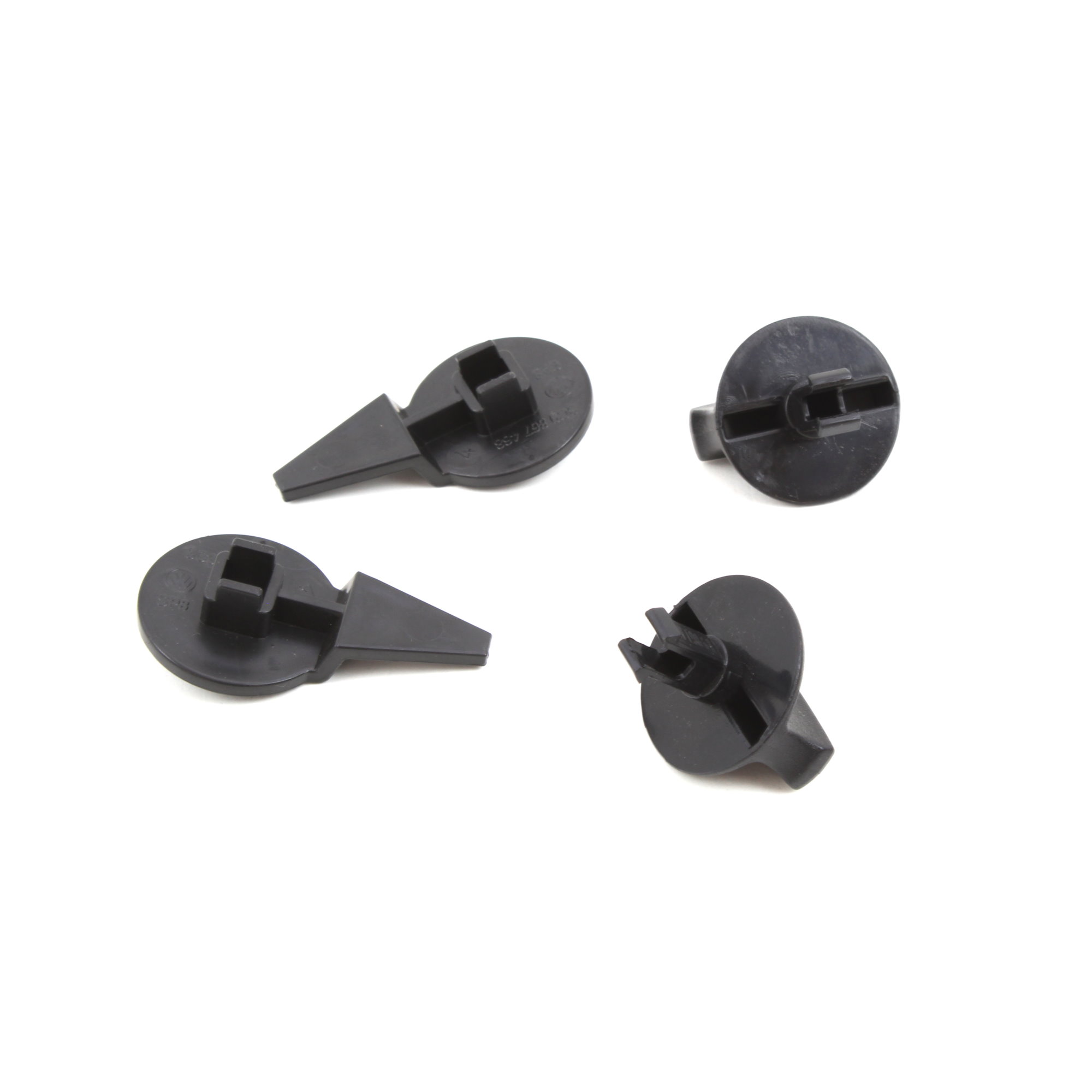 2x Drehknopf / Schliessriegel für Kappe Warndreieck