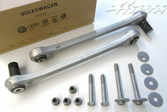 2x Alu Spurstange Hinterachse Exzenterschraube Mutter Original Allroad 4Z7501530