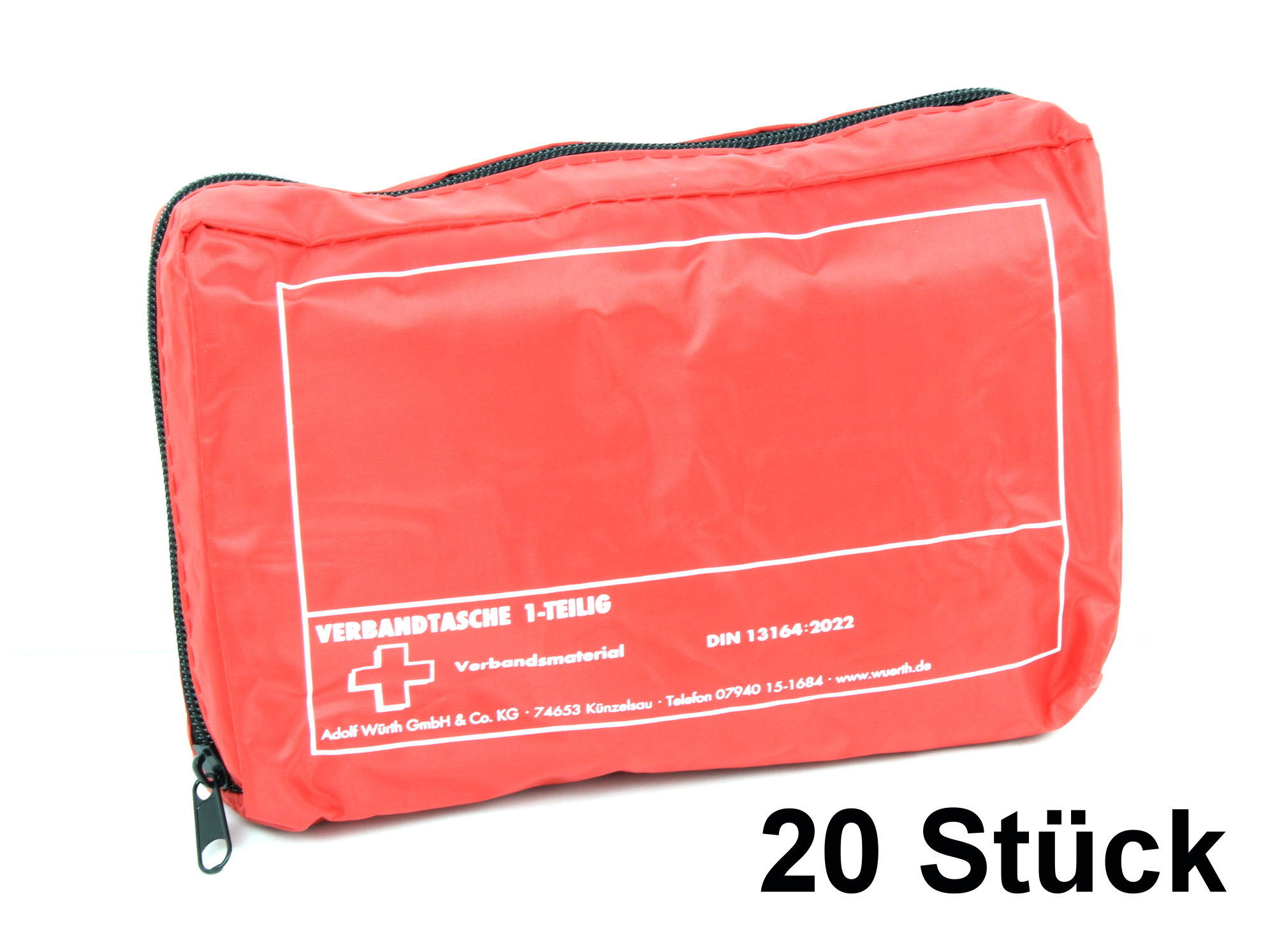 Kfz-Verbandtasche 20 Stück nach DIN 13164:2022 §35h Verbandkasten Erste Hilfe Neu