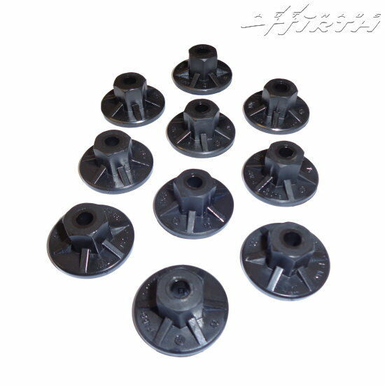 10x Sechskantbundmutter Kunststoff Original VW Audi Skoda Seat N  90757901
