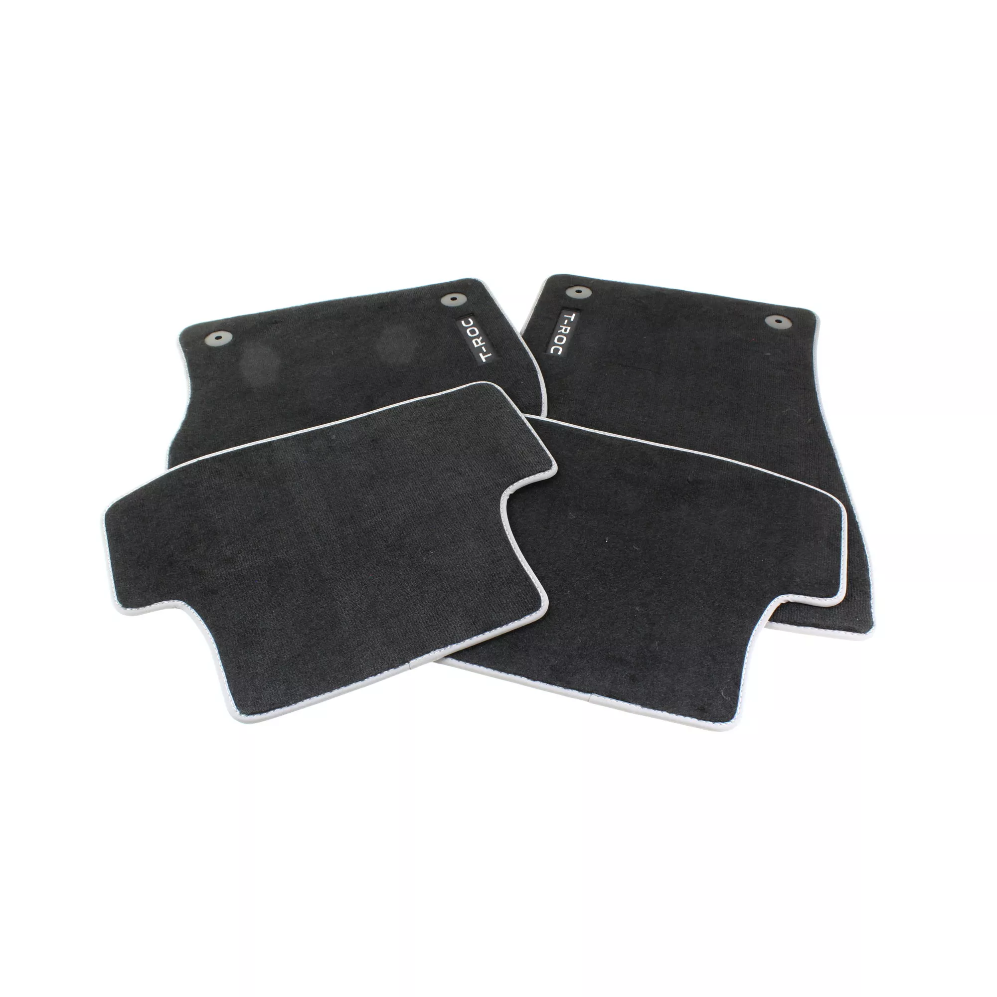 1 Satz Fussmatten schwarz Textil "T-Roc"