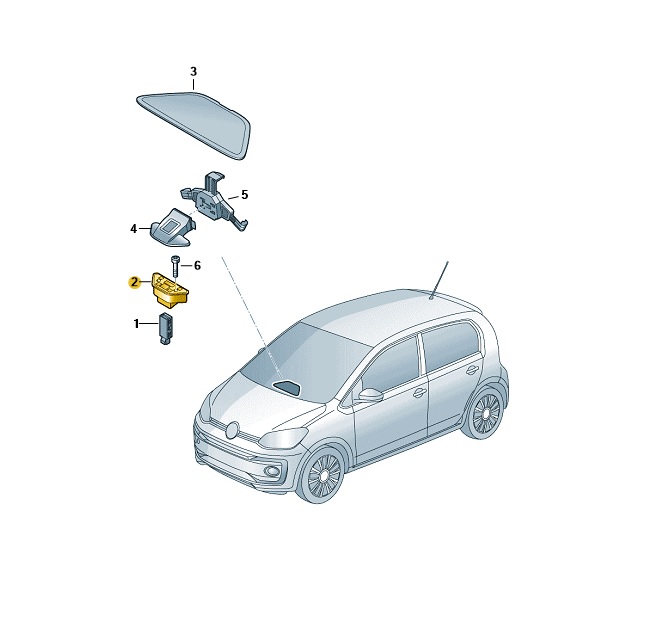 Adapter Smartphone-Halterung / Halter USB-Buchse inkl. Schrauben 1S0035935B