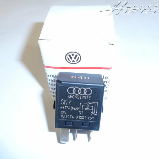 Relais 646 Kraftstoffpumpe Wasserpumpe Zusatzheizung Original VW Audi 4H0951253C