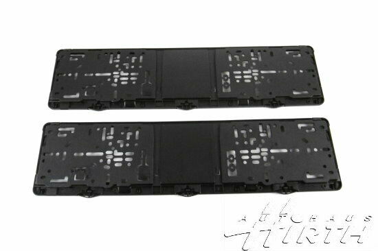 Original VW Halterahmen für Kennzeichen Halter 2 Stück Set mit Logo 000071801BC