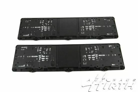 Original VW Halterahmen für Kennzeichen Halter 2 Stück Set mit Logo 000071801BC