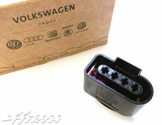 Flachkontaktgehäuse Kontakt Stecker Zündspule Original VW Audi Skoda 4B0973724