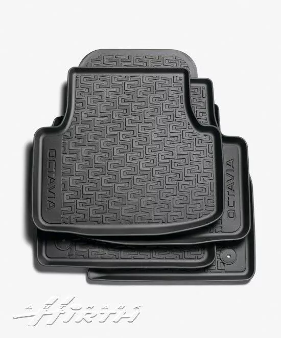 Original Gummimatten Gummi Fußmatten vorn hinten Set Skoda Octavia 3 5E1061550