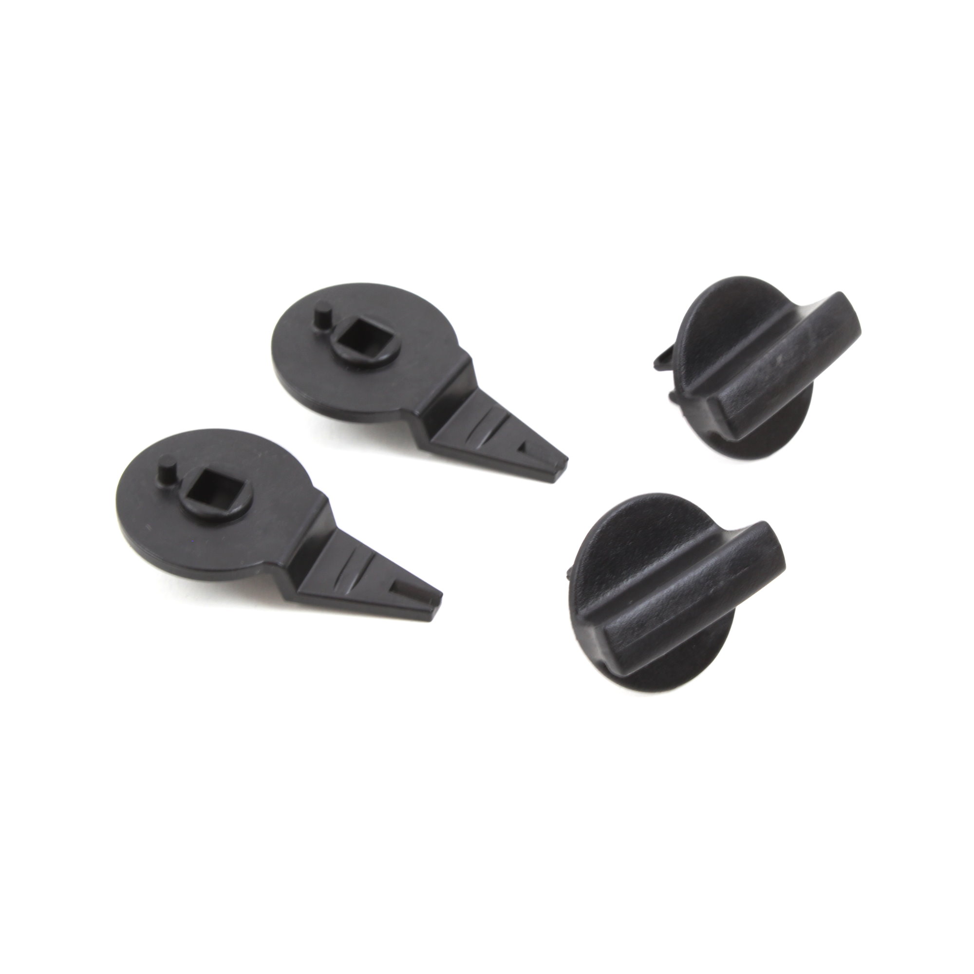 2x Drehknopf / Schliessriegel für Kappe Warndreieck