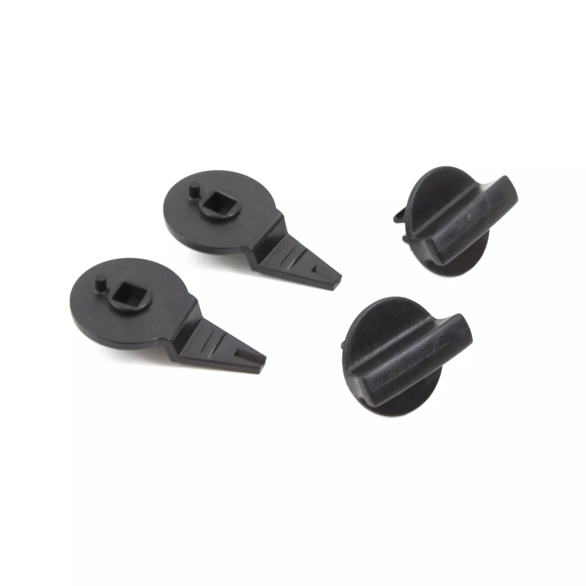 2x Drehknopf / Schliessriegel für Kappe Warndreieck
