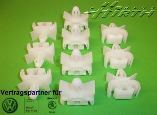 10x Universal Clip Haltefeder Klammer für Bremsleitung Bremsschlauch 2fach