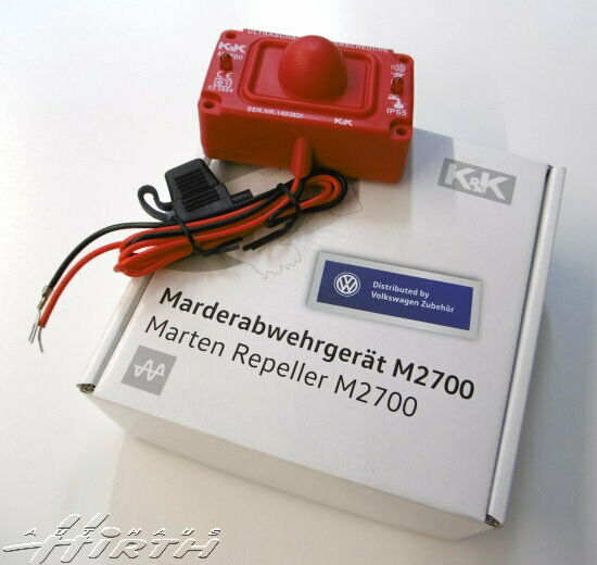 K&K Marderabwehr M2700 Marderschutz 360° Ultraschall Original VW 000054651A 